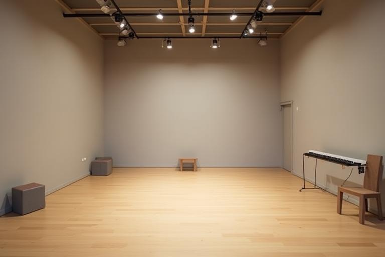 Vue intérieure du studio de l'école d'art dramatique, Paris