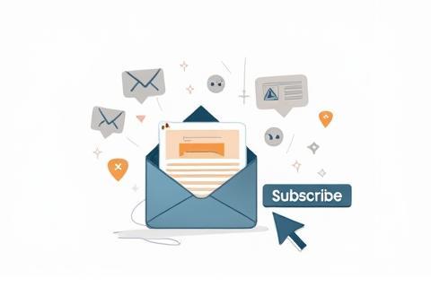 Illustration ou photo liée à la réception de mail ou de mises à jour